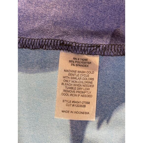 ENFOCUS WOMEN 14W Studio Blue Watercolor Print Sleeveless Dress Shift Collar - Picture 8 of 8